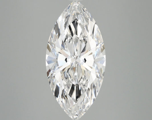Lab-Grown Marquise Diamond - 4.05 Carats, E Color, VS2 Clarity - Certified by IGI - Report Number: LG695525373