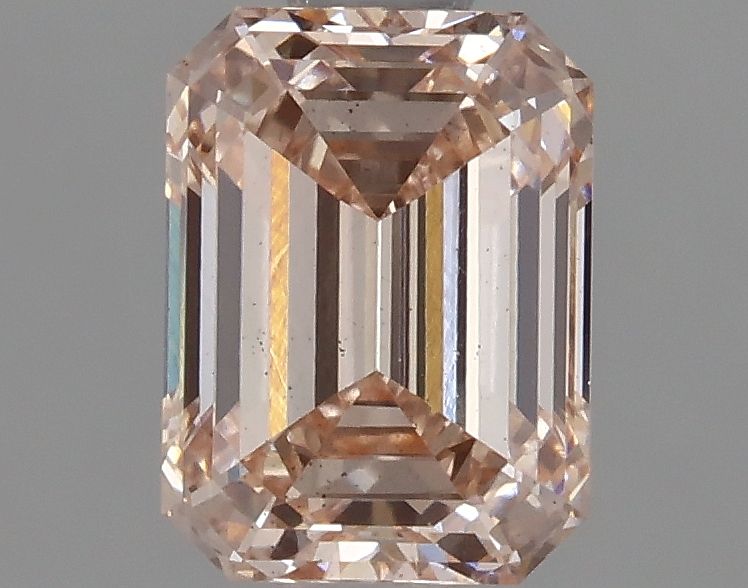 Lab-Grown Emerald Diamond - 0.99 Carats, Fancy Light Brown Pink Color, VS2 Clarity - Certified by IGI - Report Number: LG617402006