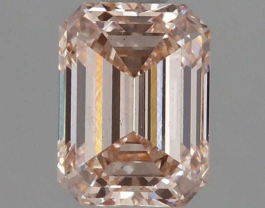 Lab-Grown Emerald Diamond - 0.99 Carats, Fancy Light Brown Pink Color, VS2 Clarity - Certified by IGI - Report Number: LG617402006