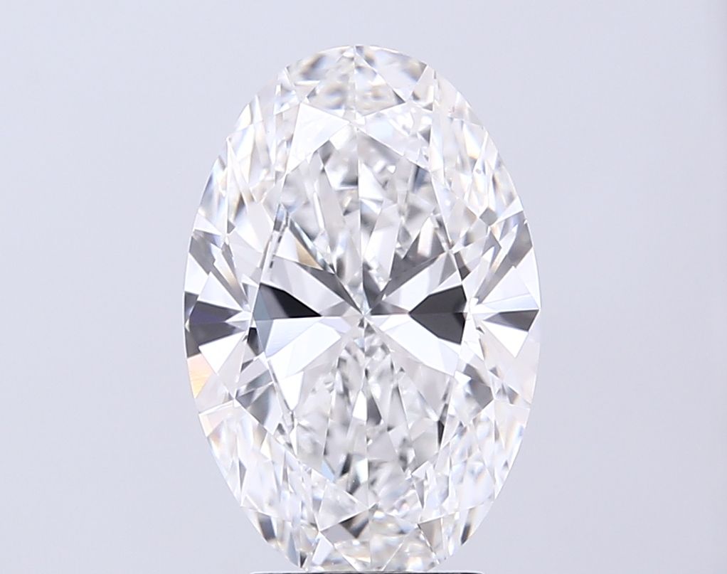 Lab-Grown Oval Diamond - 4.03 Carats, E Color, VVS2 Clarity - Certified by IGI - Report Number: LG708573068