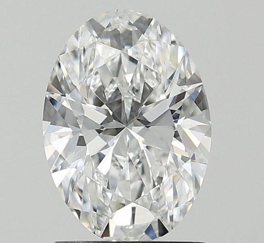 Lab-Grown Oval Diamond - 1.52 Carats, E Color, VVS2 Clarity - Certified by IGI - Report Number: LG674539677