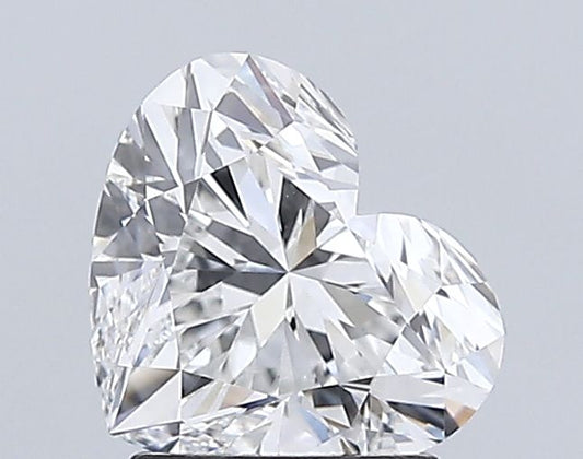 Lab-Grown Heart Diamond - 2.01 Carats, F Color, VVS2 Clarity - Certified by IGI - Report Number: LG681596345