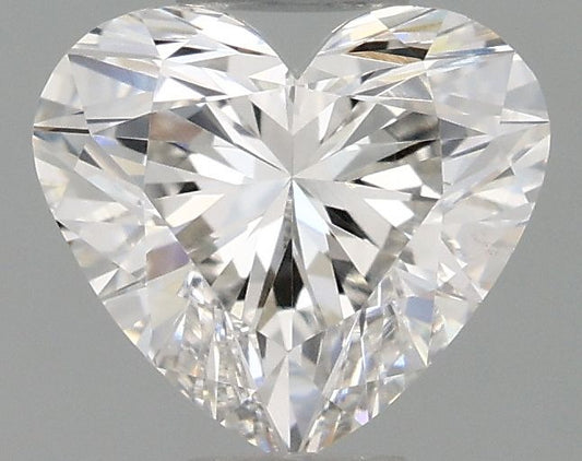 Lab-Grown Heart Diamond - 0.97 Carats, F Color, VVS2 Clarity - Certified by IGI - Report Number: LG687587023