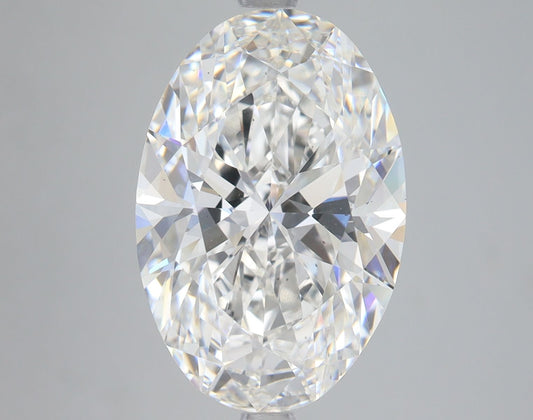 Lab-Grown Oval Diamond - 7.09 Carats, F Color, VS2 Clarity - Certified by IGI - Report Number: LG685591133