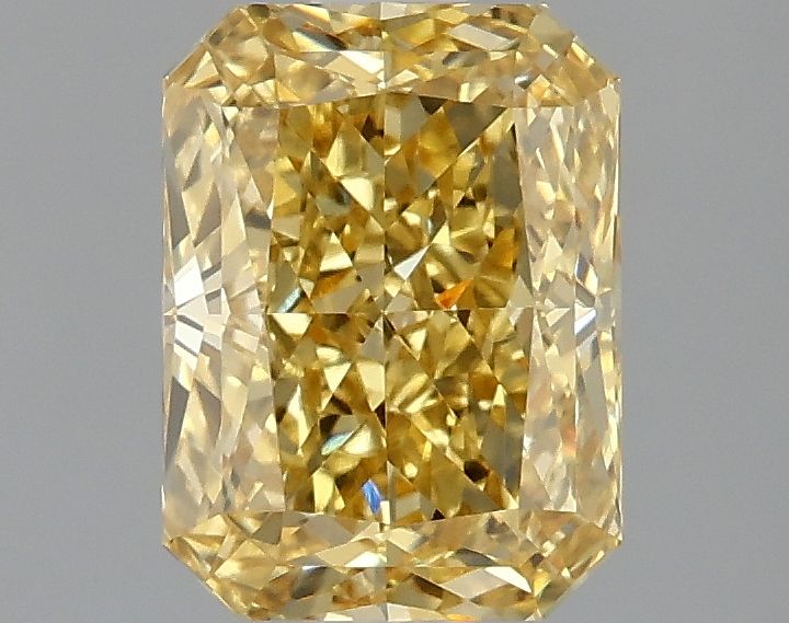 Lab-Grown Radiant Diamond - 1.99 Carats, Fancy Vivid Yellow Color, VVS2 Clarity - Certified by IGI - Report Number: LG662415902