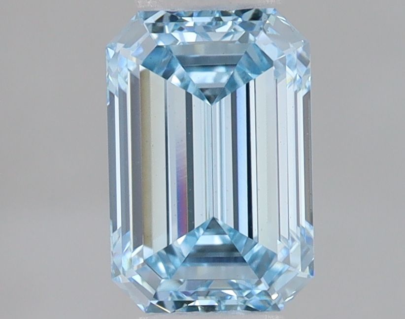 Lab-Grown Emerald Diamond - 1.09 Carats, Fancy Intense Blue Color, VS1 Clarity - Certified by IGI - Report Number: LG678577044