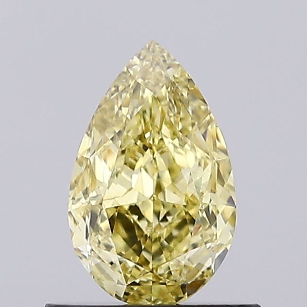 Lab-Grown Pear Diamond - 0.79 Carats, Fancy Vivid Yellow Color, VS1 Clarity - Certified by IGI - Report Number: LG638499150