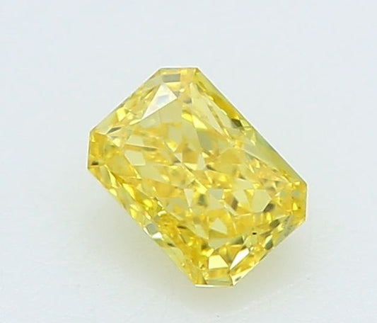 Lab-Grown Round Diamond - 0.42 Carats, Fancy Vivid Blue Color, VS2 Clarity - Certified by IGI - Report Number: LG655413075