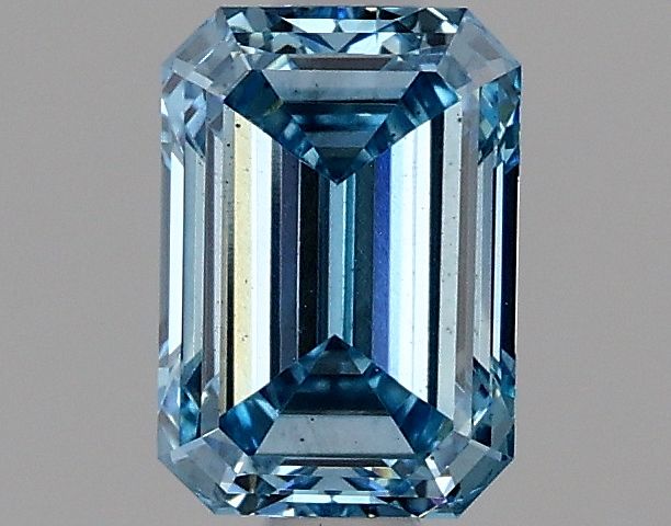 Lab-Grown Emerald Diamond - 1.08 Carats, Fancy Vivid Blue Color, VS2 Clarity - Certified by IGI - Report Number: LG634426659