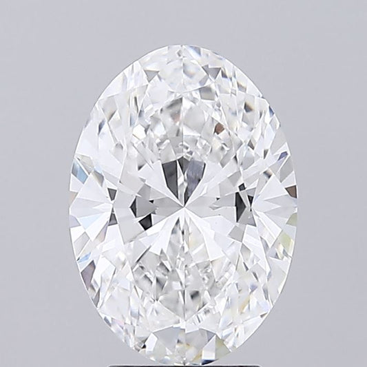 Lab-Grown Oval Diamond - 3.01 Carats, E Color, VVS2 Clarity - Certified by IGI - Report Number: LG690505564