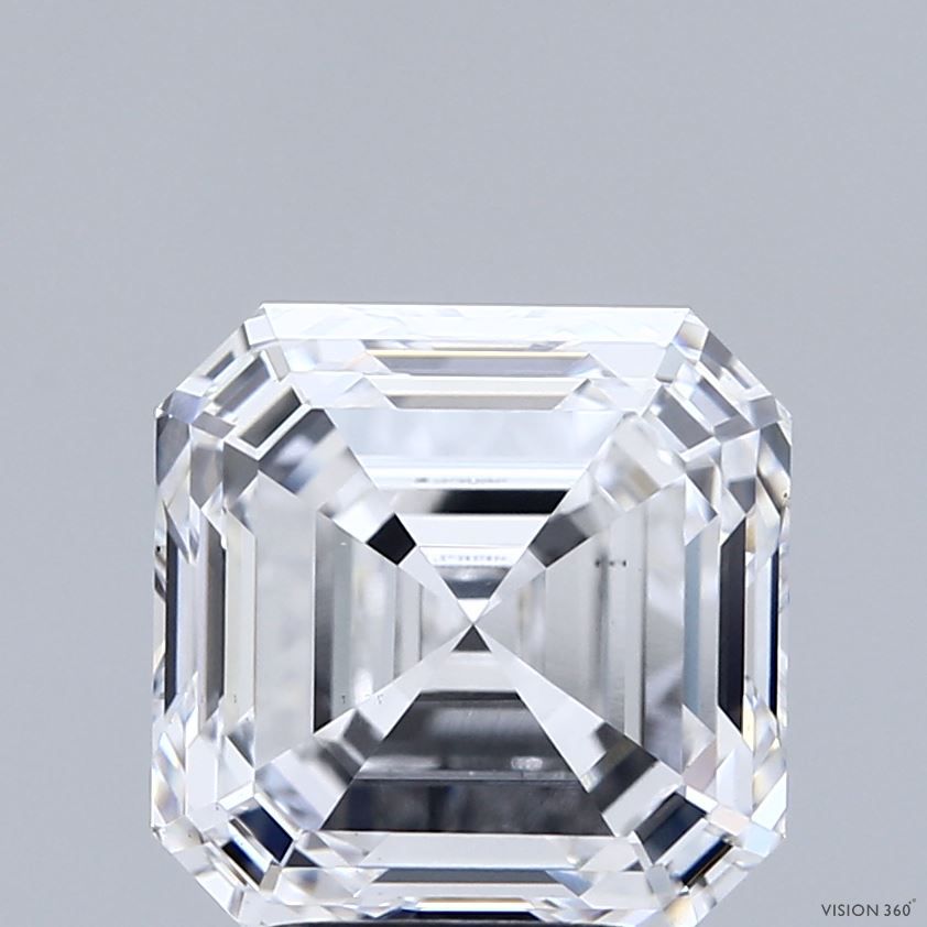 Lab-Grown Asscher Diamond - 4.05 Carats, D Color, VS2 Clarity - Certified by IGI - Report Number: LG712530934