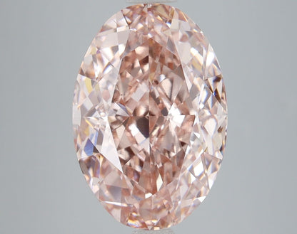 Lab-Grown Oval Diamond - 8.09 Carats, Fancy Intense Pink Color, VS2 Clarity - Certified by IGI - Report Number: LG680512876