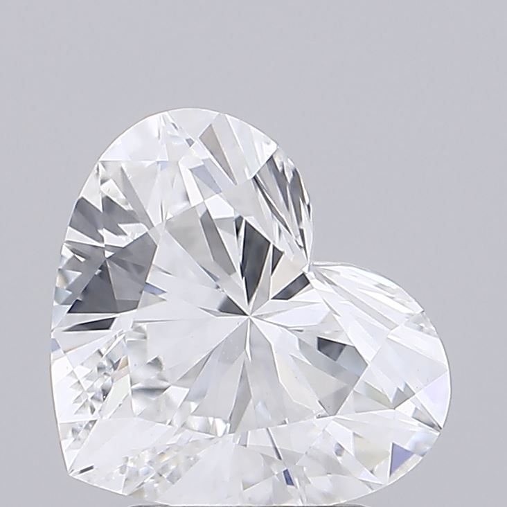 Lab-Grown Heart Diamond - 2.53 Carats, E Color, VVS2 Clarity - Certified by IGI - Report Number: LG675565314