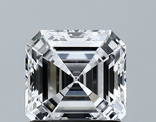 Lab-Grown Asscher Diamond - 1.24 Carats, E Color, VVS2 Clarity - Certified by GIA - Report Number: 2506737554