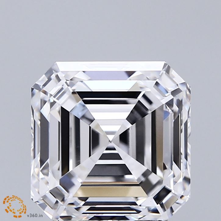 Lab-Grown Asscher Diamond - 4.04 Carats, D Color, VVS2 Clarity - Certified by IGI - Report Number: LG711521364