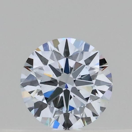 Lab-Grown Round Diamond - 0.23 Carats, Fancy Blue Color, VVS2 Clarity - Certified by IGI - Report Number: LG689573710