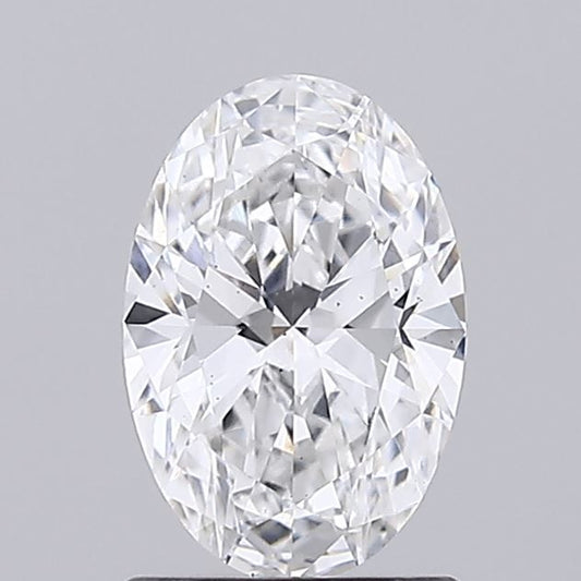 Lab-Grown Oval Diamond - 1.02 Carats, D Color, VS2 Clarity - Certified by IGI - Report Number: LG719546586