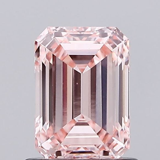Lab-Grown Emerald Diamond - 0.94 Carats, Fancy Intense Pink Color, VS1 Clarity - Certified by IGI - Report Number: LG673405999