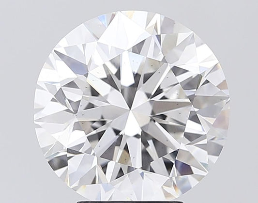 Lab-Grown Round Diamond - 5.0 Carats, F Color, VS2 Clarity - Certified by IGI - Report Number: LG683582325