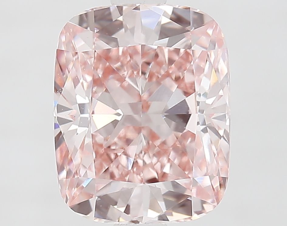 Lab-Grown Cushion Diamond - 2.02 Carats, Fancy Intense Pink Color, VS1 Clarity - Certified by IGI - Report Number: LG675561100