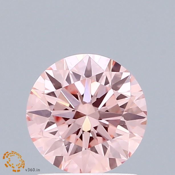 Lab-Grown Round Diamond - 1.02 Carats, Fancy Vivid Pink Color, VVS2 Clarity - Certified by IGI - Report Number: LG683515301