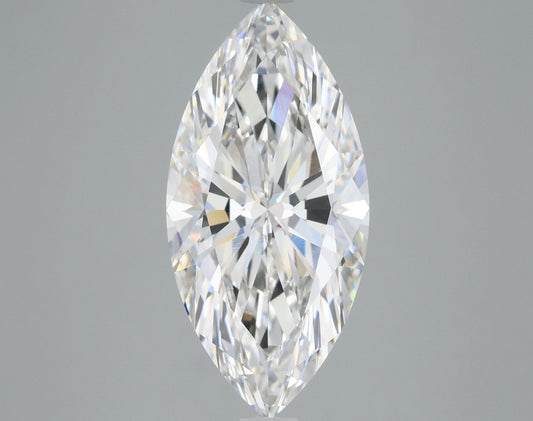 Lab-Grown Marquise Diamond - 4.07 Carats, F Color, VVS2 Clarity - Certified by IGI - Report Number: LG652431285