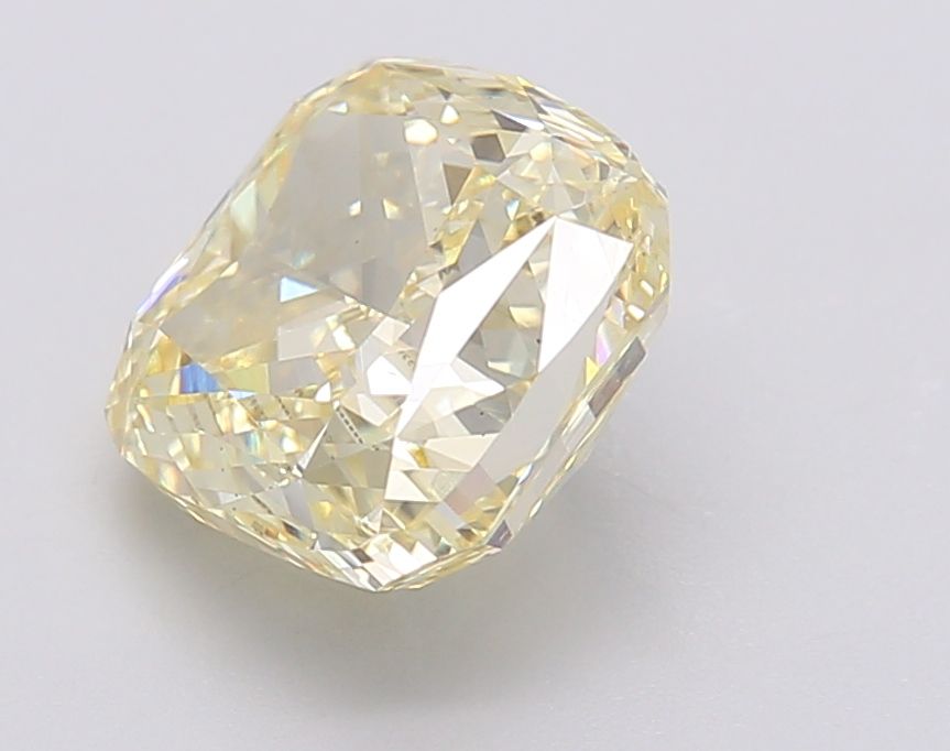 Lab-Grown Cushion Diamond - 3.51 Carats, Fancy Intense Yellow Color, VS2 Clarity - Certified by IGI - Report Number: LG602390096