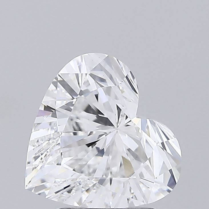 Lab-Grown Heart Diamond - 2.59 Carats, E Color, VS1 Clarity - Certified by IGI - Report Number: LG689507216