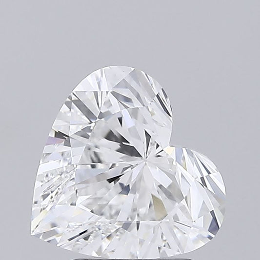 Lab-Grown Heart Diamond - 2.59 Carats, E Color, VS1 Clarity - Certified by IGI - Report Number: LG689507216