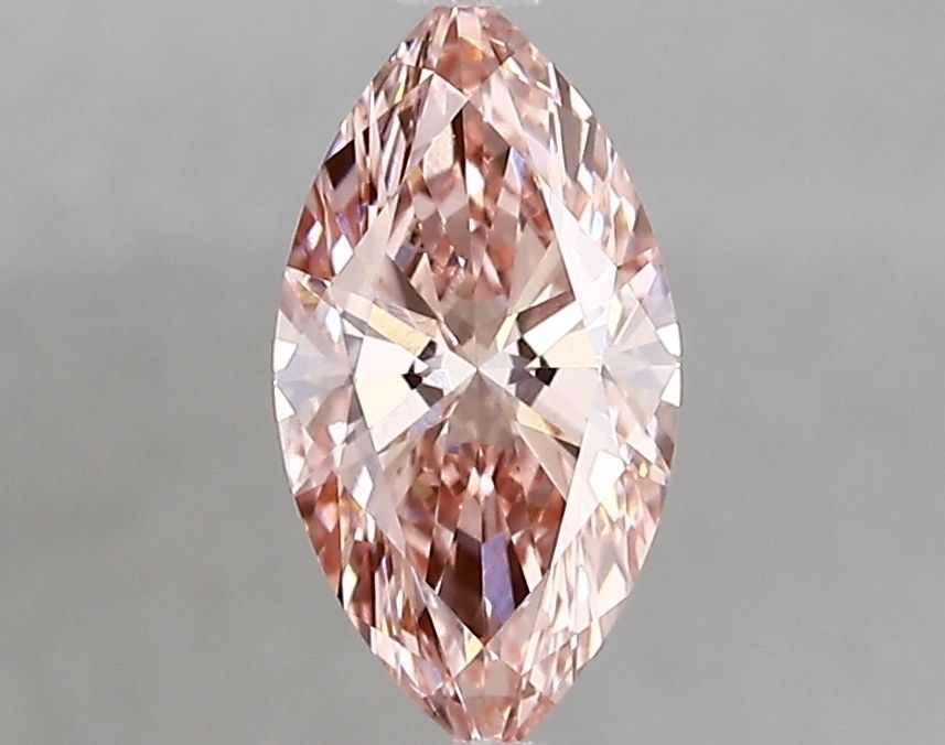 Lab-Grown Marquise Diamond - 1.01 Carats, Fancy Vivid Pink Color, VS1 Clarity - Certified by IGI - Report Number: LG669450354