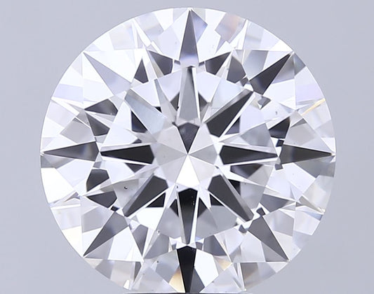 Lab-Grown Round Diamond - 8.03 Carats, E Color, VS1 Clarity - Certified by IGI - Report Number: LG710589865