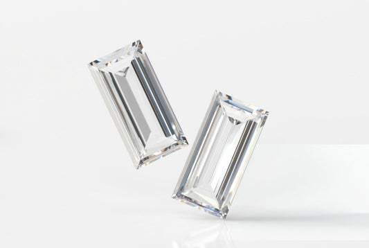 Im Labor gezüchtete lose Diamanten im Baguetteschliff, 2,5–5,0 mm | Farbe DE | Reinheit VVS-VS1 | Exzellenter Schliff