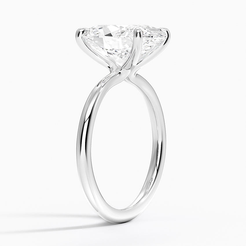 Im Labor gezüchteter Blue Heaven-Ring aus 925er Sterlingsilber (5 Karat)