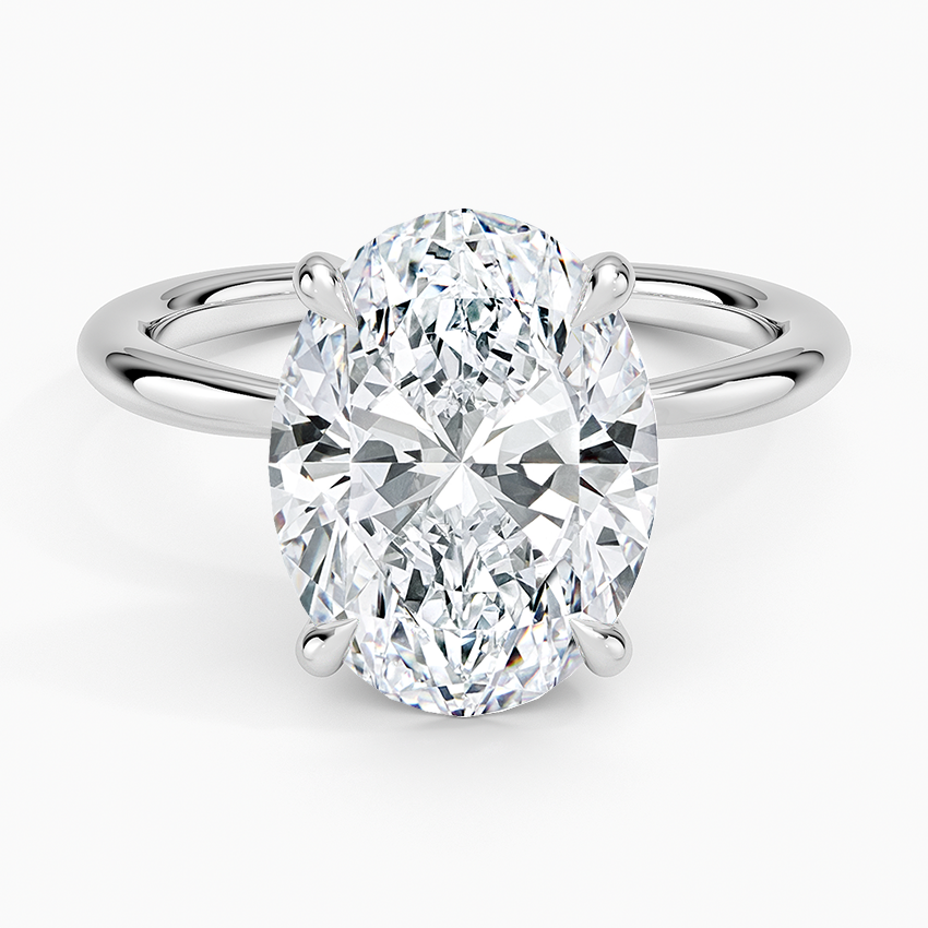Im Labor gezüchteter Blue Heaven-Ring aus 925er Sterlingsilber (5 Karat)