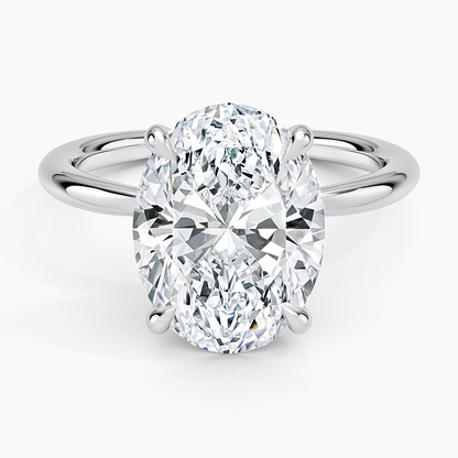 Im Labor gezüchteter Blue Heaven-Ring aus 925er Sterlingsilber (5 Karat)