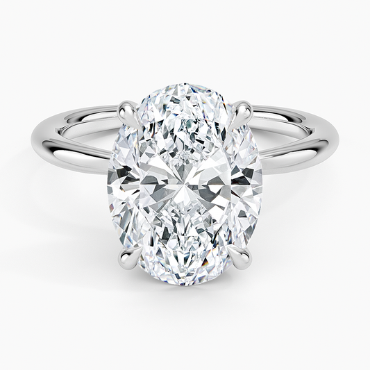 Bague Blue Heaven cultivée en laboratoire en argent sterling 925 (5,0 carats)