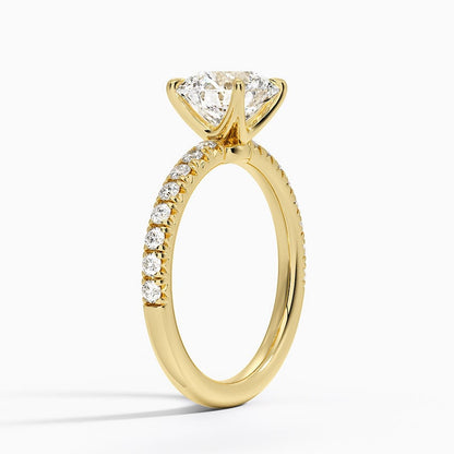 Im Labor gezüchteter Blue Heaven-Ring aus 925er Sterlingsilber (5 Karat)