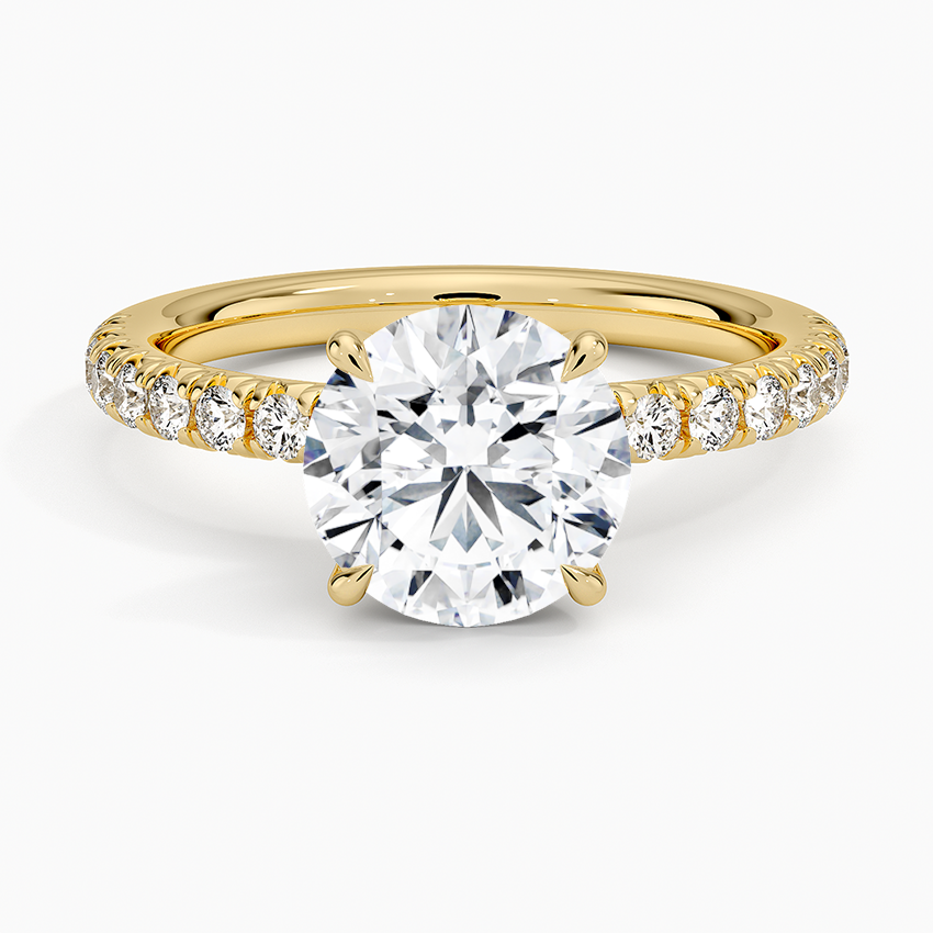 Im Labor gezüchteter Blue Heaven-Ring aus 925er Sterlingsilber (5 Karat)