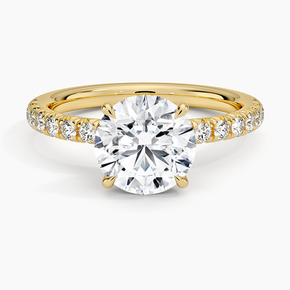 Im Labor gezüchteter Blue Heaven-Ring aus 925er Sterlingsilber (5 Karat)
