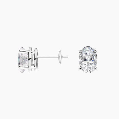 Ohrringe mit natürlichem Diamanten nach Maß in 925er Silber (LDJ 1023)