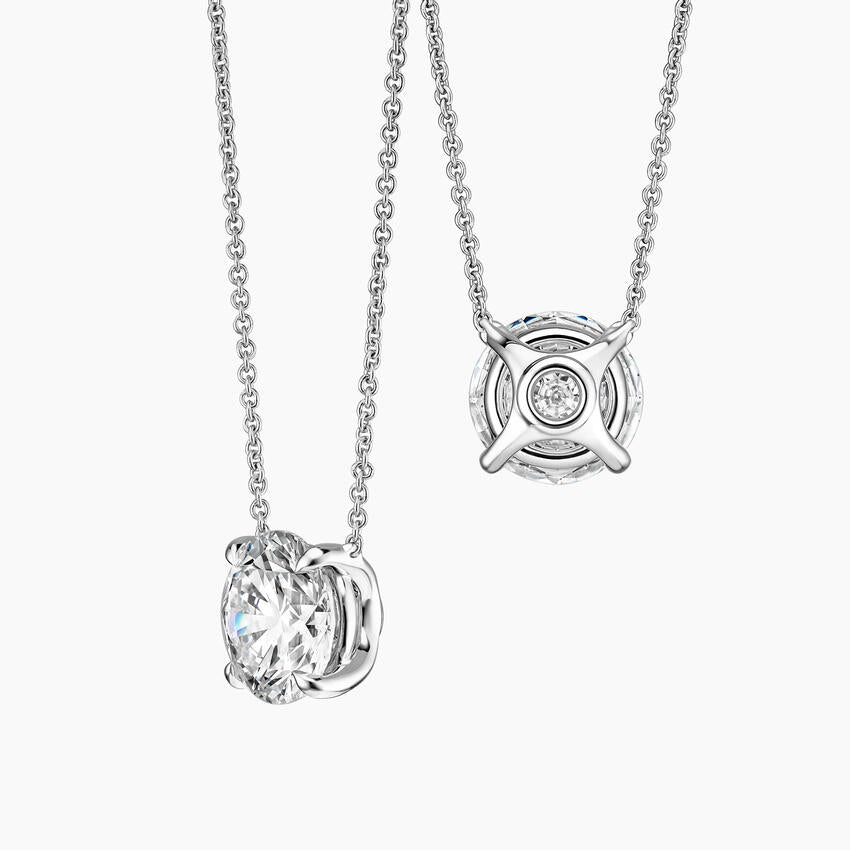 Lab Grown Rising Star Solitaire Pendant (11.09ct TW)