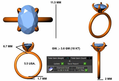 Im Labor gezüchteter Blue Heaven-Ring aus 925er Sterlingsilber (5 Karat)
