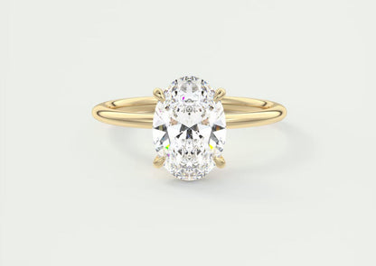 Im Labor gezüchteter Blue Heaven-Ring aus 925er Sterlingsilber (5 Karat)