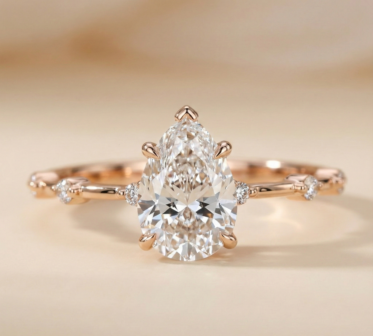 Im Labor gezüchteter französischer Pavé-Ewigkeitsring aus 14 Karat Weißgold (LD1033) (1 Karat)