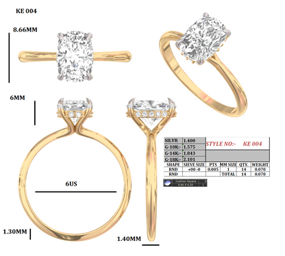 Im Labor gezüchteter Blue Heaven-Ring aus 925er Sterlingsilber (5 Karat)