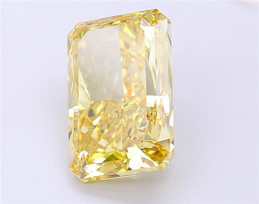 Radiant - 7,03 carats - Jaune intense fantaisie - VVS2 - Certifié IGI - LG698536612