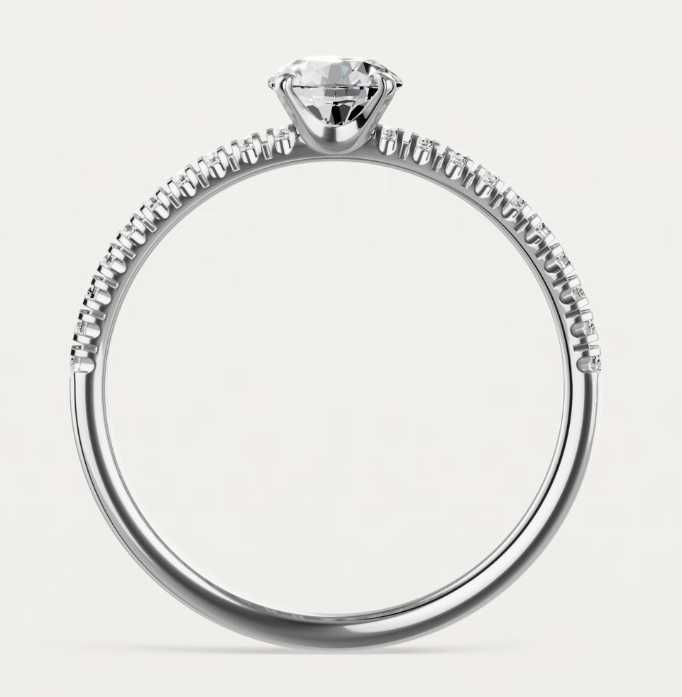 Lab Grown Mini Star 14K White Gold US 7.5 (1.61 CTW)
