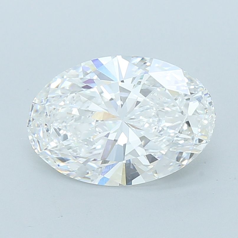 Lab-Grown Oval Diamond - 3.01 Carats, E Color, VVS2 Clarity - Certified by IGI - Report Number: LG717597557