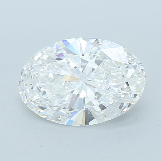 Lab-Grown Oval Diamond - 3.01 Carats, E Color, VVS2 Clarity - Certified by IGI - Report Number: LG717597557