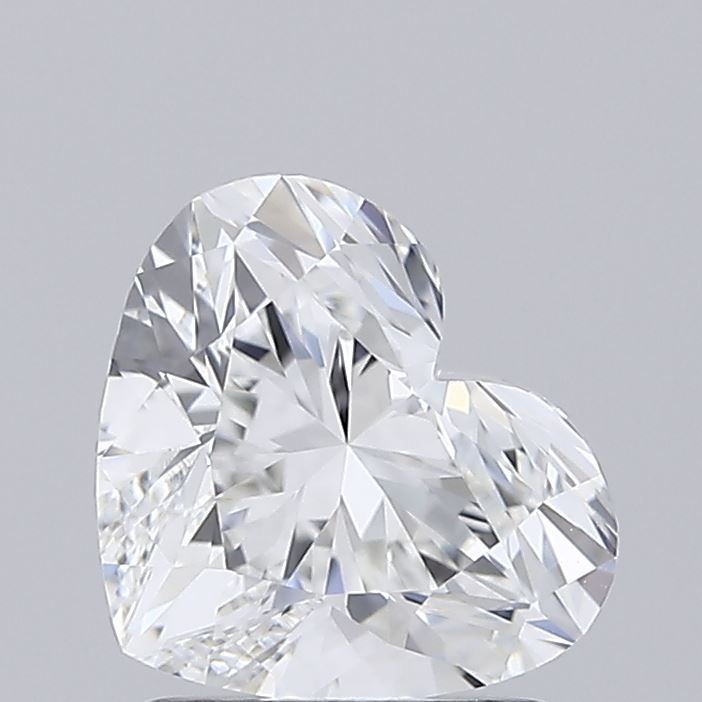 Lab-Grown Heart Diamond - 1.53 Carats, E Color, VVS2 Clarity - Certified by IGI - Report Number: LG677570898